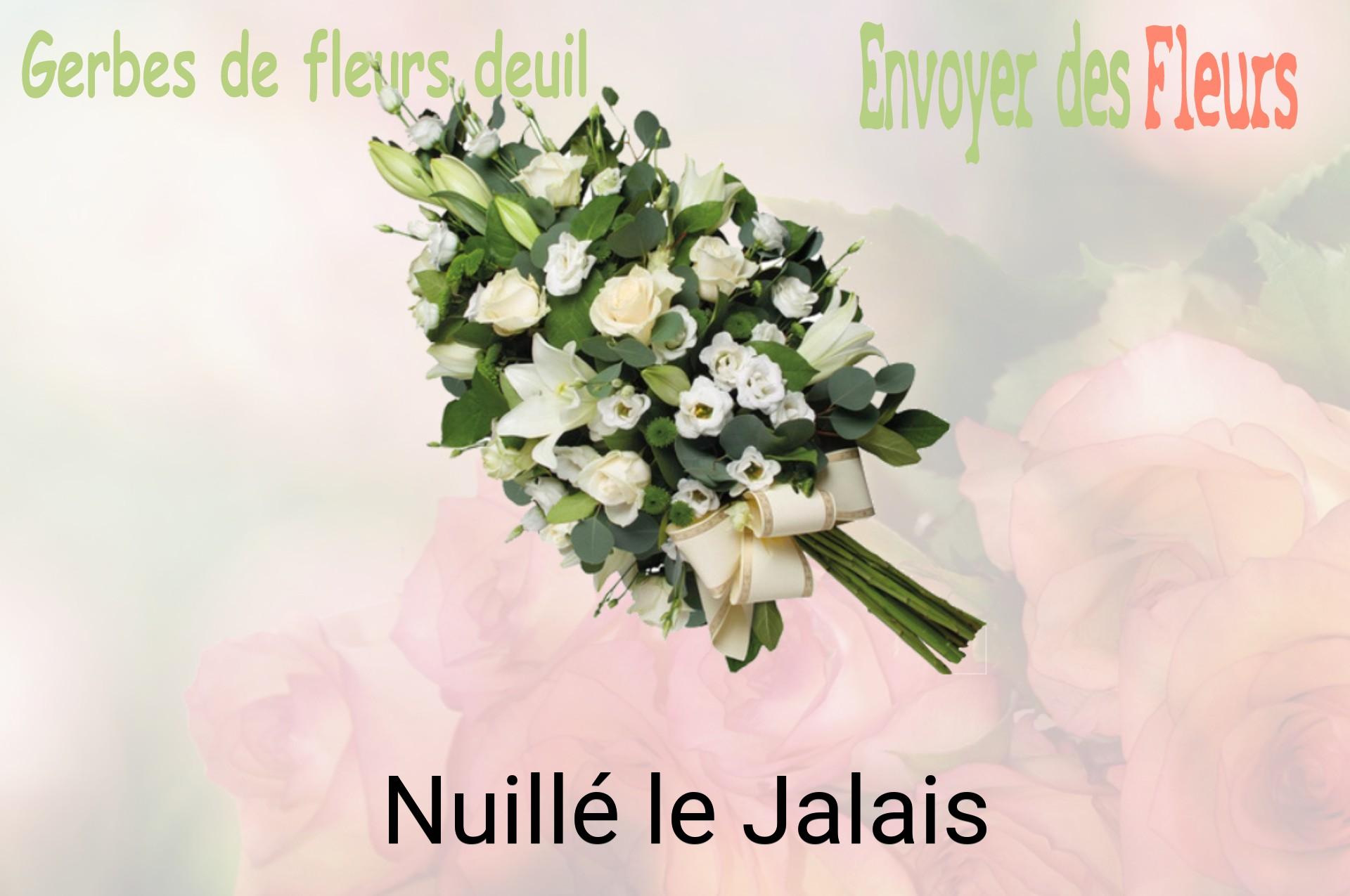 Gerbe de fleurs de deuil livrée à Nuillé-le-Jalais